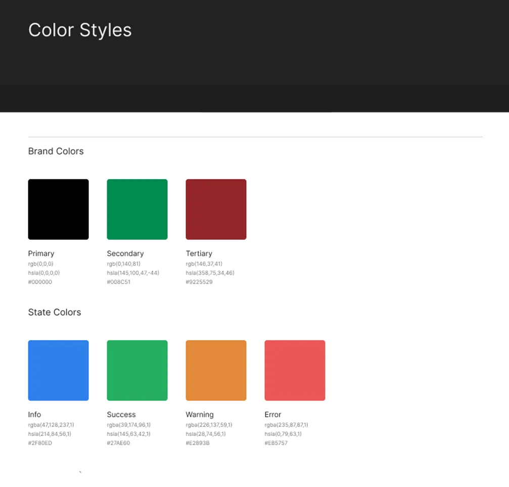The color palette, drawn from the Kenyan flag