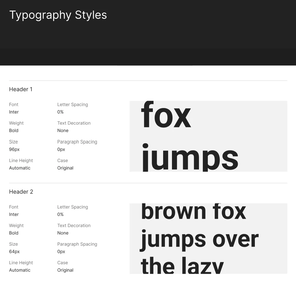 The type system: bold, readable sans-serif